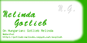 melinda gotlieb business card